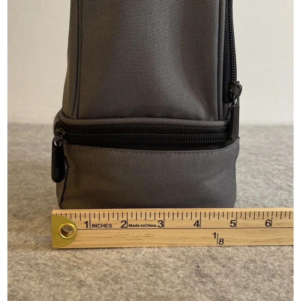 Nike Jordan Grey and Black Small Lunch Bag with Handle and Compartments